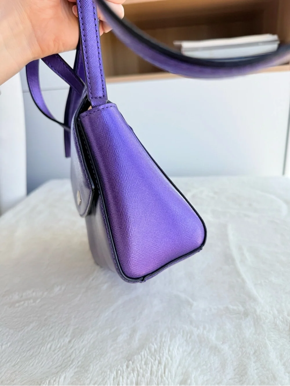 Kate Spade Laurel Way Purple Leather Small Purse